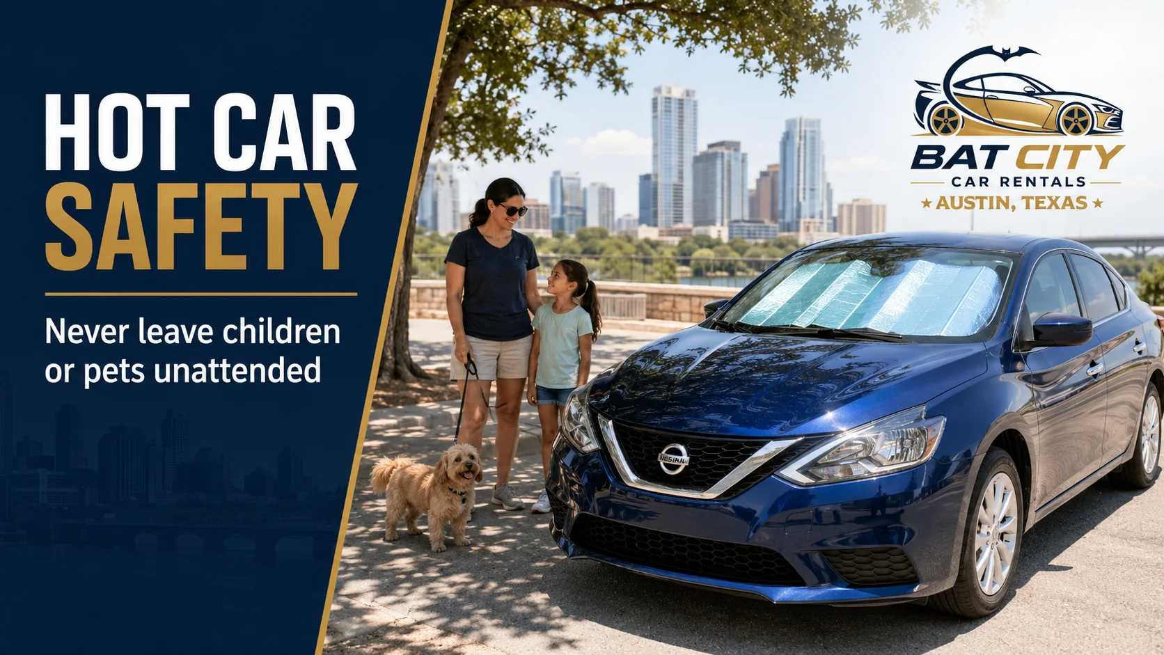 Austin Summer Driving & Heat Safety Guide illustration
