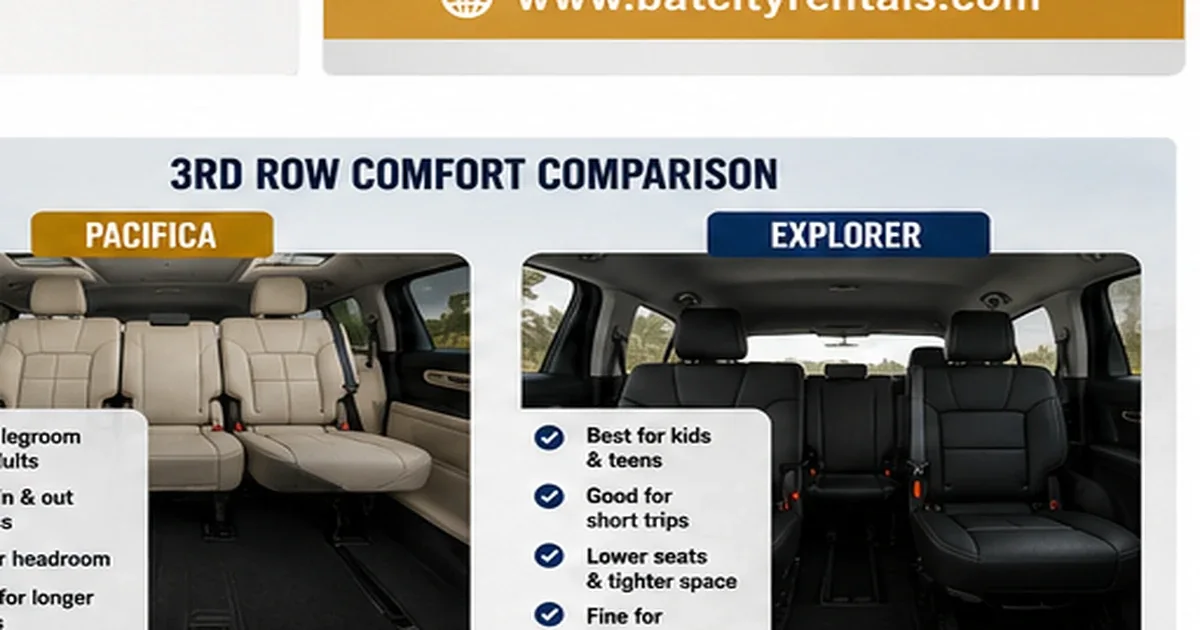 SUV versus minivan rental comparison for Austin family trips.